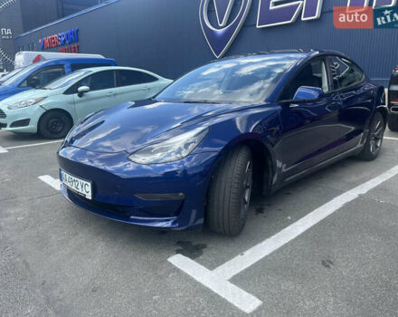Синий Тесла Модель 3, объемом двигателя 0 л и пробегом 29 тыс. км за 21500 $, фото 1 на Automoto.ua