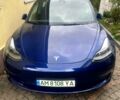 Синий Тесла Модель 3, объемом двигателя 0 л и пробегом 29 тыс. км за 24000 $, фото 1 на Automoto.ua