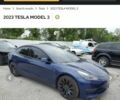 Синий Тесла Модель 3, объемом двигателя 0 л и пробегом 47 тыс. км за 23500 $, фото 1 на Automoto.ua