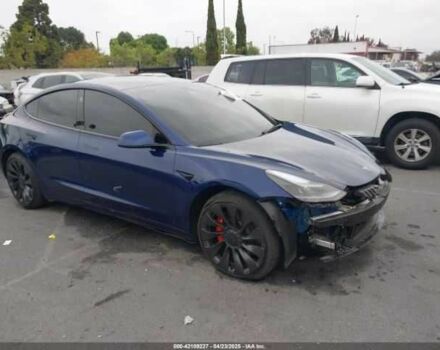Синій Тесла Модель 3, об'ємом двигуна 0 л та пробігом 40 тис. км за 8000 $, фото 1 на Automoto.ua