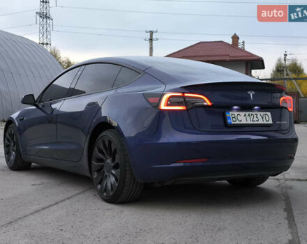 Синий Тесла Модель 3, объемом двигателя 0 л и пробегом 37 тыс. км за 24900 $, фото 10 на Automoto.ua