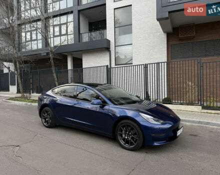 Синий Тесла Модель 3, объемом двигателя 0 л и пробегом 38 тыс. км за 20400 $, фото 1 на Automoto.ua