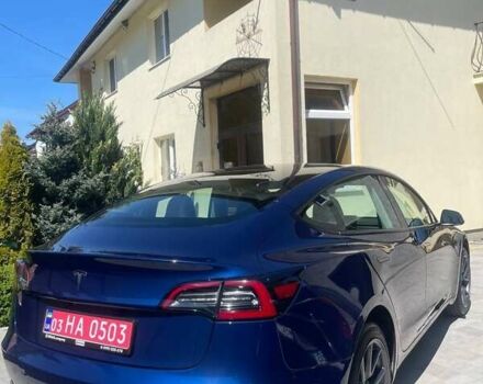 Синий Тесла Модель 3, объемом двигателя 0 л и пробегом 49 тыс. км за 18600 $, фото 5 на Automoto.ua