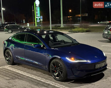 Синий Тесла Модель 3, объемом двигателя 0 л и пробегом 1 тыс. км за 37900 $, фото 3 на Automoto.ua