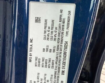 Синий Тесла Модель 3, объемом двигателя 0 л и пробегом 8 тыс. км за 23800 $, фото 7 на Automoto.ua