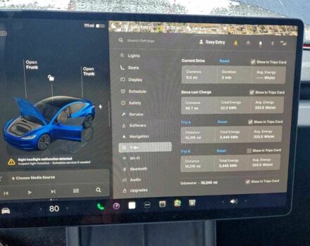 Синий Тесла Модель 3, объемом двигателя 0 л и пробегом 51 тыс. км за 9900 $, фото 8 на Automoto.ua