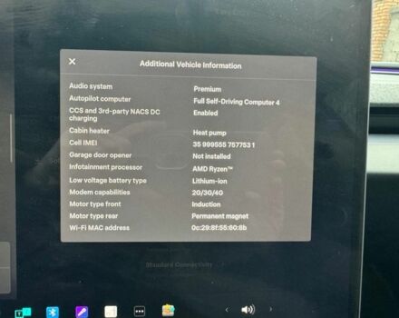Синій Тесла Модель 3, об'ємом двигуна 0 л та пробігом 3 тис. км за 33000 $, фото 12 на Automoto.ua