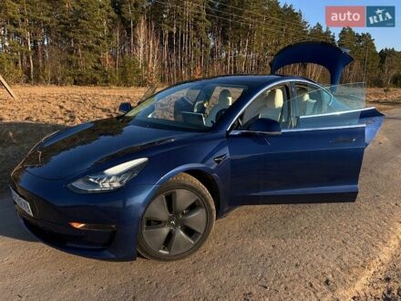 Синий Тесла Модель 3, объемом двигателя 0 л и пробегом 98 тыс. км за 16500 $, фото 1 на Automoto.ua