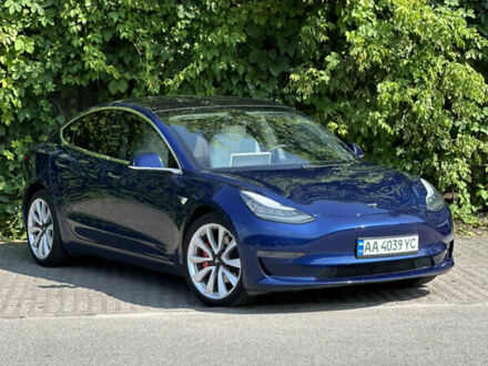 Синий Тесла Модель 3, объемом двигателя 0 л и пробегом 89 тыс. км за 15000 $, фото 1 на Automoto.ua