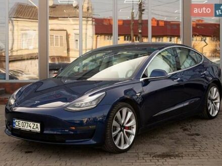 Тесла Модель 3 2018 в Черновцах на Automoto.ua Синий Тесла Модель 3, объемом двигателя 0 л и пробегом 87 тыс. км за 25500 $, фото 1 на Automoto.ua