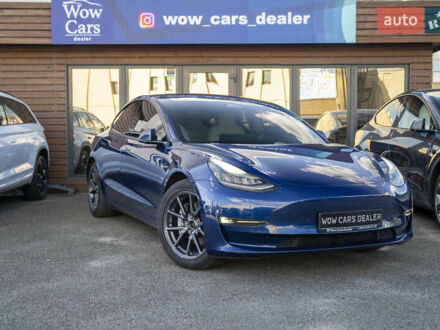 Синий Тесла Модель 3, объемом двигателя 0 л и пробегом 42 тыс. км за 18200 $, фото 1 на Automoto.ua