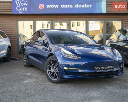 Синий Тесла Модель 3, объемом двигателя 0 л и пробегом 42 тыс. км за 18200 $, фото 1 на Automoto.ua
