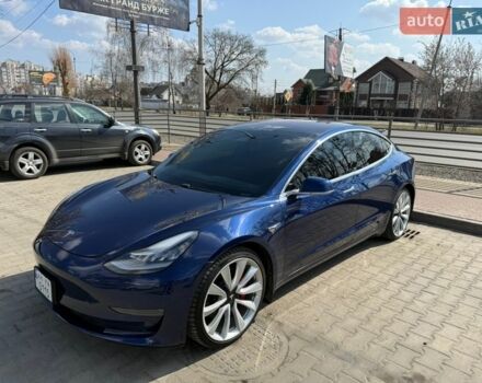 Синий Тесла Модель 3, объемом двигателя 0 л и пробегом 116 тыс. км за 17800 $, фото 1 на Automoto.ua