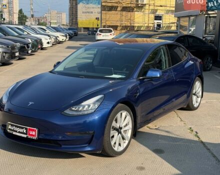 Синий Тесла Модель 3, объемом двигателя 0 л и пробегом 95 тыс. км за 14990 $, фото 1 на Automoto.ua