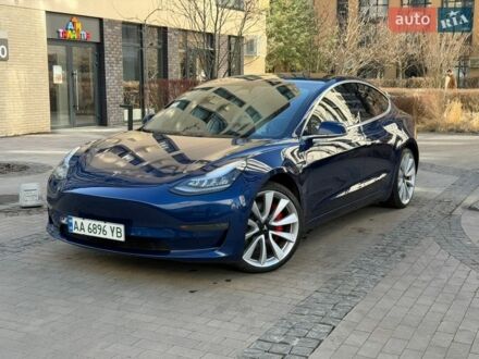 Синий Тесла Модель 3, объемом двигателя 0 л и пробегом 115 тыс. км за 18999 $, фото 1 на Automoto.ua