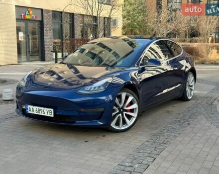 Синий Тесла Модель 3, объемом двигателя 0 л и пробегом 115 тыс. км за 18999 $, фото 1 на Automoto.ua