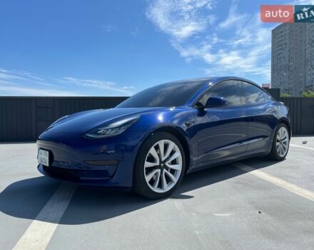 Синий Тесла Модель 3, объемом двигателя 0 л и пробегом 100 тыс. км за 17500 $, фото 1 на Automoto.ua