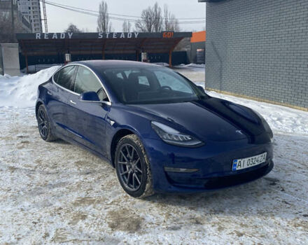 Синий Тесла Модель 3, объемом двигателя 0 л и пробегом 63 тыс. км за 18300 $, фото 1 на Automoto.ua