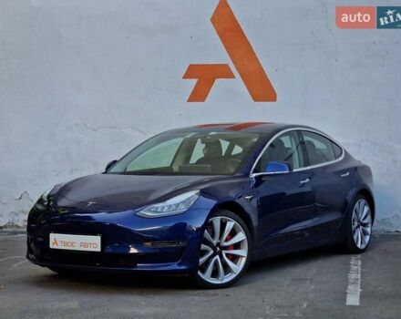 Синий Тесла Модель 3, объемом двигателя 0 л и пробегом 98 тыс. км за 19990 $, фото 1 на Automoto.ua