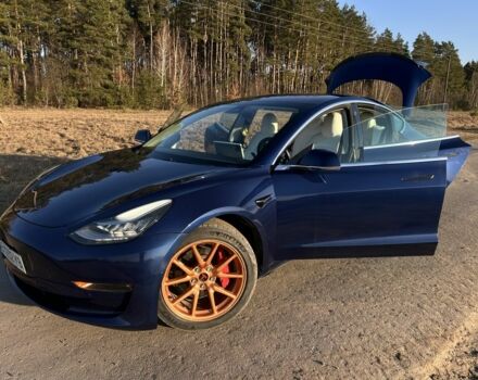 Синий Тесла Модель 3, объемом двигателя 0 л и пробегом 92 тыс. км за 17200 $, фото 1 на Automoto.ua