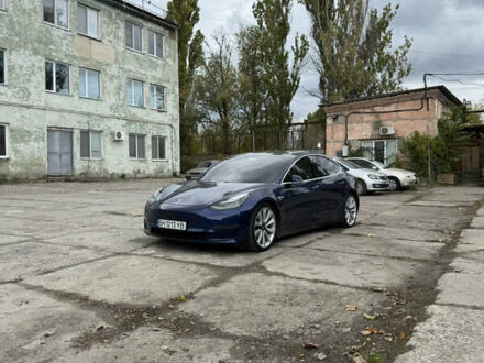 Синий Тесла Модель 3, объемом двигателя 0 л и пробегом 95 тыс. км за 19000 $, фото 1 на Automoto.ua