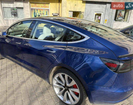 Синий Тесла Модель 3, объемом двигателя 0 л и пробегом 100 тыс. км за 16500 $, фото 1 на Automoto.ua