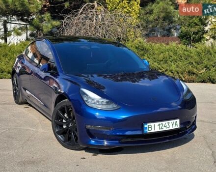 Синий Тесла Модель 3, объемом двигателя 0 л и пробегом 76 тыс. км за 16700 $, фото 1 на Automoto.ua