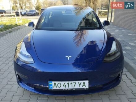 Синий Тесла Модель 3, объемом двигателя 0 л и пробегом 124 тыс. км за 14800 $, фото 1 на Automoto.ua