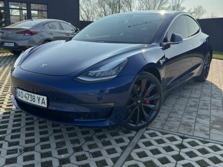 Синій Тесла Модель 3, об'ємом двигуна 0 л та пробігом 108 тис. км за 19100 $, фото 1 на Automoto.ua