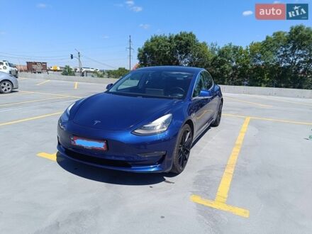 Синий Тесла Модель 3, объемом двигателя 0 л и пробегом 338 тыс. км за 13200 $, фото 1 на Automoto.ua