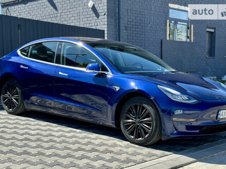 Синій Тесла Модель 3, об'ємом двигуна 0 л та пробігом 49 тис. км за 22000 $, фото 1 на Automoto.ua