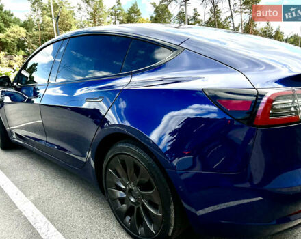 Синий Тесла Модель 3, объемом двигателя 0 л и пробегом 110 тыс. км за 18500 $, фото 1 на Automoto.ua