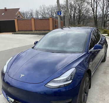 Синий Тесла Модель 3, объемом двигателя 0 л и пробегом 40 тыс. км за 35000 $, фото 1 на Automoto.ua
