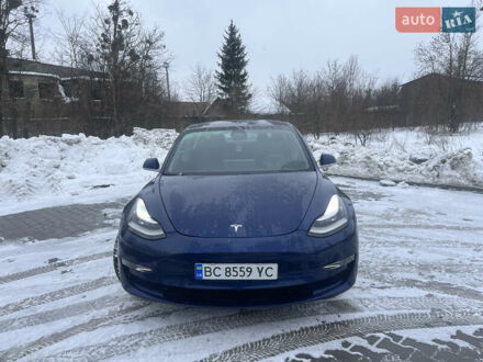 Синий Тесла Модель 3, объемом двигателя 0 л и пробегом 153 тыс. км за 14999 $, фото 1 на Automoto.ua
