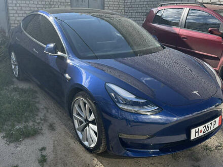 Синий Тесла Модель 3, объемом двигателя 0 л и пробегом 100 тыс. км за 27500 $, фото 1 на Automoto.ua