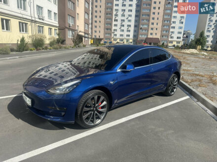 Синій Тесла Модель 3, об'ємом двигуна 0 л та пробігом 88 тис. км за 17800 $, фото 1 на Automoto.ua