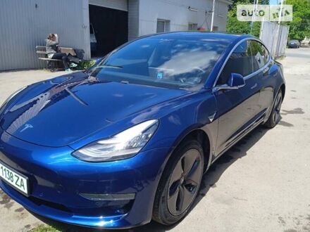 Синий Тесла Модель 3, объемом двигателя 0 л и пробегом 69 тыс. км за 20500 $, фото 1 на Automoto.ua