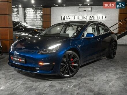 Синий Тесла Модель 3, объемом двигателя 0 л и пробегом 31 тыс. км за 24900 $, фото 1 на Automoto.ua