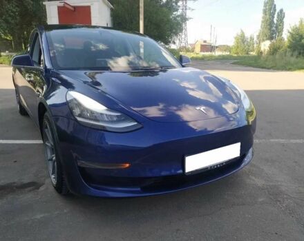 Синий Тесла Модель 3, объемом двигателя 0 л и пробегом 49 тыс. км за 14000 $, фото 1 на Automoto.ua