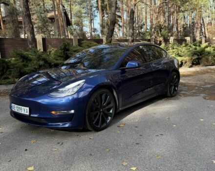 Синій Тесла Модель 3, об'ємом двигуна 0 л та пробігом 62 тис. км за 21000 $, фото 1 на Automoto.ua