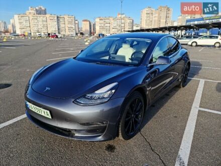 Синий Тесла Модель 3, объемом двигателя 0 л и пробегом 78 тыс. км за 18500 $, фото 1 на Automoto.ua