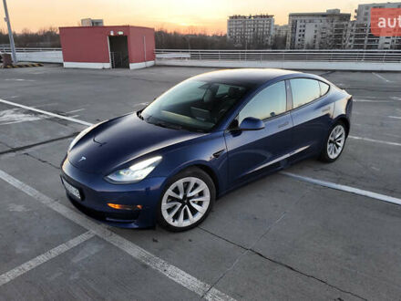Синий Тесла Модель 3, объемом двигателя 0 л и пробегом 80 тыс. км за 23000 $, фото 1 на Automoto.ua