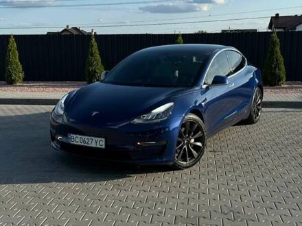 Синий Тесла Модель 3, объемом двигателя 0 л и пробегом 80 тыс. км за 16500 $, фото 1 на Automoto.ua