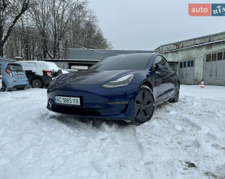 Синий Тесла Модель 3, объемом двигателя 0 л и пробегом 101 тыс. км за 19500 $, фото 1 на Automoto.ua