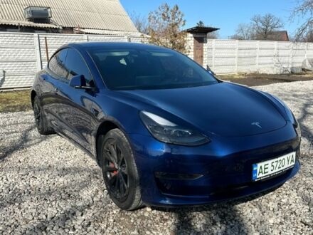 Синій Тесла Модель 3, об'ємом двигуна 0 л та пробігом 55 тис. км за 20999 $, фото 1 на Automoto.ua
