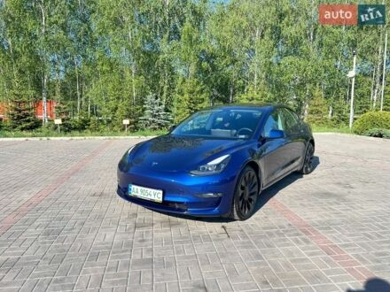 Синій Тесла Модель 3, об'ємом двигуна 0 л та пробігом 78 тис. км за 22500 $, фото 1 на Automoto.ua