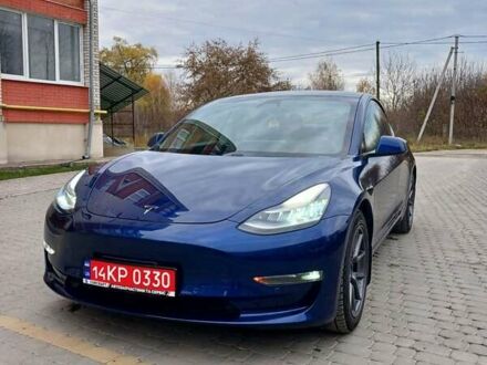 Синий Тесла Модель 3, объемом двигателя 0 л и пробегом 93 тыс. км за 18500 $, фото 1 на Automoto.ua