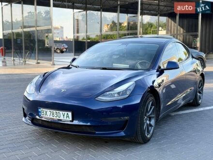 Синий Тесла Модель 3, объемом двигателя 0 л и пробегом 84 тыс. км за 15650 $, фото 1 на Automoto.ua