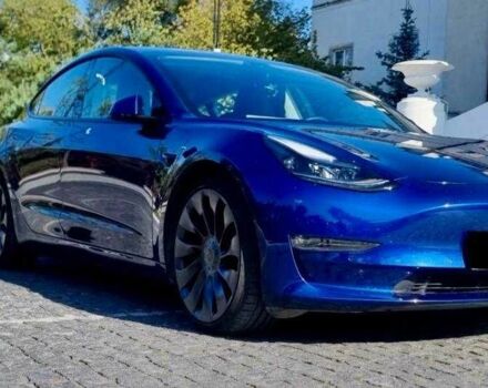 Синій Тесла Модель 3, об'ємом двигуна 0 л та пробігом 47 тис. км за 13600 $, фото 1 на Automoto.ua