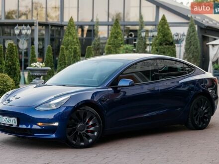 Синій Тесла Модель 3, об'ємом двигуна 0 л та пробігом 3 тис. км за 24900 $, фото 1 на Automoto.ua